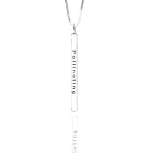 Mini Mantra Word Bar Necklace